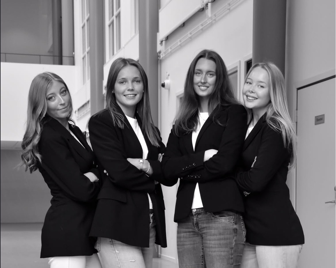 Filippa, Elin, Ellen och Irma – teamet bakom Fikafint